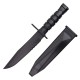 DUMMY M10 KNIFE/BAYONET, The Snow Wolf Dummy Knife/Bayonet M10 in Black is a non-functional replica accessory built entirely from durable polymer materials, delivering the appearance of a modern combat bayonet without sharp edges or added bulk